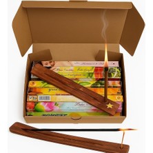 SBN - Store Prime Meditasyon Tütsü Seti – 10 Kutu 200 Adet Box, Karışık Doğal Uzun Süre Kalıcı Koku, El Yapımı Aromaterapi Tütsü, Kömürsüz, Kimyasız