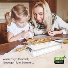 SBN - Store Prime Grand 3'lü Geniş ve Sığ Saklama Seti – Kilitli Kapaklı, Sızdırmaz Premium Buzdolabı Düzenleyici