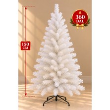 Eng Parti Dünyası Yılbaşı Çam Ağacı Beyaz 150CM 360 Dal