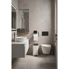 SBN - Store Prime Kare Yapışkanlı Açık Tuvalet Kağıtlığı Wc Kağıtlık Tutucu Siyah KS-001