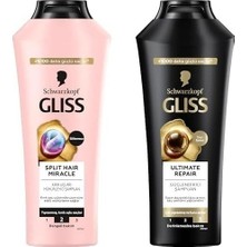 SBN - Store Prime Gliss Seti | Split Hair Miracle Kırık Uçları Mühürleyen Şampuan 400ML X1 + Repair Şampuan 400ML X1