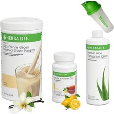 Herbalife Vanilya Aroma Shake + Limon Çay 51GR + Aloevera +Shaker