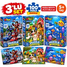 Maketçiniz 3 Adet 100 Parça Puzzle Set-3