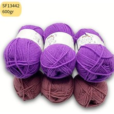 Oxford İplik Ihraç Fazlası 6'lı Paket 600 gr Akrilik Mix SF13442