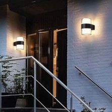 SBN - Store Prime Silindir LED Aplik 12 Watt Gün Işığı 3200K Iç Mekan ve Dış Mekan LED Aplik IP54