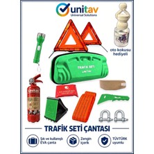Unitav Yeşil Eva Çantalı Trafik ve Ilk Yardım Seti Tüvtürk Uyumlu