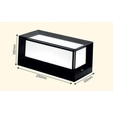 SBN - Store Prime Bahçe Aydınlatması LED Işık 25CM E27 Duylu Zita Ultra Bahçe Duvar Aplik Su Geçirmez