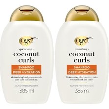 SBN - Store Prime Ogx Bukleli Saçlar Için Nemlendirici Coconut Curls Şampuan (385 Ml) (2 Paketi)