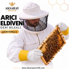Aksaray Arıcılık Arıcı Eldiveni Deri Bilekli Uzun Kollu Arıcılık Eldiveni Arı Sokmasına Dayanıklı
