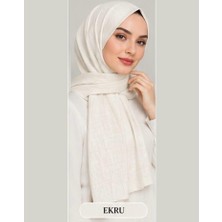 Nergis Lerrascarf Şal Bambu Kraş Özel Dikişli Uzun Mevsimlik