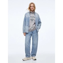 Little Big Ltb Becodo Boğazlı Yaka Gri Sweatshirt