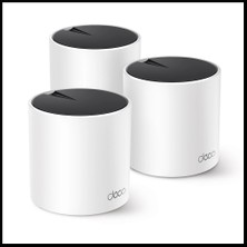 TP-Link Tp-Lınk DECO-X55, AX3000, Üçlü Mesh, 3000MBPS, Dual Band, Wifi6, 3port Gigabit Lan, 600M2 Çekim Alanı, Router, Geniş Alan Internet Ağı Sağlayıcısı