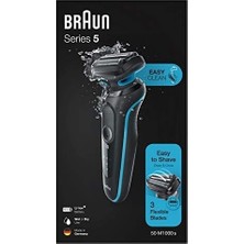 SBN - Store Prime 81692835 Seri 5 M1000S Kablosuz Tıraş Makinası, Easyclean Teknoloji, Easyclick Islak&kuru, Şarj Edilebilir