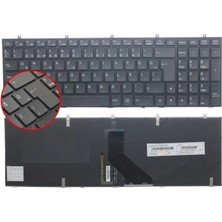 Afila Monster W370ET, W370SK, W370SS Uyumlu Notebook Klavyesi Siyah Tr Işıklı