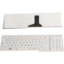 Afila Toshiba Satellite L675D-S7019, L675D-S7022 Notebook Klavyesi - (Beyaz Tr)