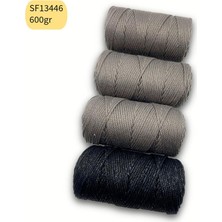 Oxford İplik Stok Fazlası 600 Gram Lurex No:4 Simli Makrome SF13446