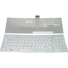 Afila Toshiba Satellite C870-15L, C870-169 Uyumlu Notebook Klavyesi (Beyaz Tr)