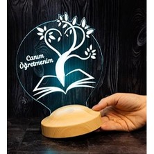 SBN - Store Canım Öğretmenim 3D LED Lamba - Öğretmene Kişiye Özel, Mezuniyet ve Öğretmenler Günü Için Hediye Fikri