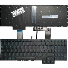 Afila Lenovo 82D4005HTX08, 82D4005JTX Notebook Klavyesi Işıklı Mavi Tuş