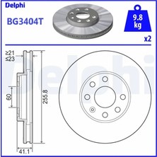 Delphi Delphı Fren Diski BG3404T