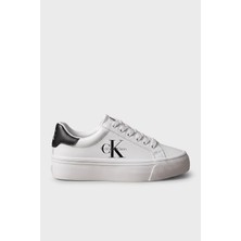 Calvin Klein Deri Logolu Sneaker Ayakkabı HW0HW03159YAF Kadın Ayakkabı HW0HW03159 Yaf