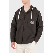 Armani Exchange % 100 Pamuk Oversize Göğüs Cepli Gömlek Erkek Gömlek XM003259 AF27115 U8128