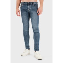 Armani Exchange Slim Fit Normal Bel Dar Paça Jeans Erkek Kot Pantolon XM001512 AF28744 MB002