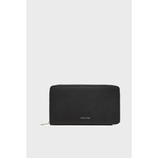 Calvin Klein Logolu Fermuarlı Cüzdan LV04D1107GUB1 Erkek Cüzdan LV04D1107G Ub1