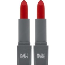 SBN - Store Prime Yoğun Renk Veren Uzun Süre Kalıcı Nemlendirici Kadifemsi Mat Ruj - Lipstick 421 Orange Red (2 Paketi)