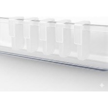 SBN - Store Store Çok Amaçlı Buzdolabı Raf Ayırıcı 5’li Set, Şeffaf Plastik Düzenleyici Aparat, Içecek ve Sos Şişesi Organizer