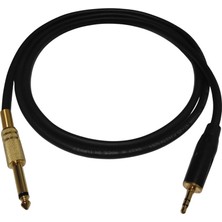 Rhn R-35SGM5 3,5 mm Canon Stereo – 6,3 mm Gold Mono Jak 5 Metre Aux Ses Kablosu