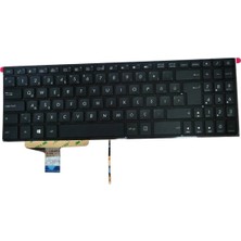 Afila Asus N580VD-DM159T, N580VD-DM160T Klavyesi (Siyah Tr) Işıklı