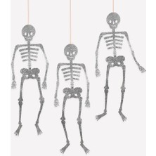 Meri Meri - Halloween - Dev Simli Eklemli Iskelet Süsleri (3'lü)