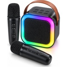 LED Işıklı Bluetooth Karaoke Hoparlör Seti