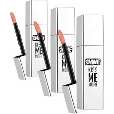 SBN - Store Prime Kiss Me More Uzun Süre Kalıcı & Parlak Bitişli Likit Ruj 002 Aprıcot Marmalade (3 Paketi)