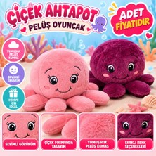 Zenviaa Mey Ithalat® Çiçek Ahtapot Peluş Oyuncak (Adet Fiyatıdır) ZNV20296545