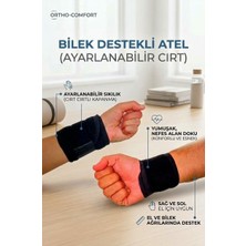 MYS Flex Medikal El Bileği Bilek Ateli Bileklik Bilek Destekleme Burkulma Incinme Yaralanma Bandajı Ayarlanabilir Bilek Ateli Spor Bandı Bilek Sargı Destekleme Burkulma Sinir Sıkışması Aparatı