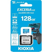 SBN - Store Prime 128GB Exceria G3 Micro Sdxc U1 V30 A2 4K 160/50MB/SN Hafıza Kartı (Sd Adaptörlü)