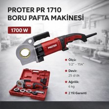 Dilek Proter Pr 1710 Elektrikli El Tipi Boru Pafta Makinesi 1/2-1.1/4''