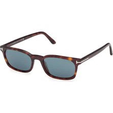 Tom Ford Miles-02 FT1300 54V Erkek Kırmızı Havana Mavi Güneş Gözlüğü