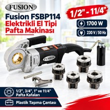 Dilek Fusion FSBP114 Elektrikli El Tipi Pafta Makinası 1/2"-1 1/4"