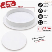 MKS Beyaz Soba Bacası Kapatma Kapağı Sert Plastik Düz Model