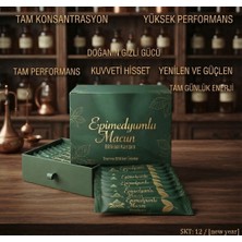 Lorend Atom Kuvvet Macunu Ginseng ve Kudret Narlı Bitkisel Karışım Kuvvet Macunu 1X12 Adet Tek Kullanımlık Fişek Macun