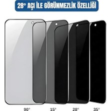 SBN - Store Prime 17 Pro Max ile Uyumlu Gizlilik Filtreli Darbelere Karşı Maksimum Koruma Sağlayan ve Kolay Uygulama Aparatlı Toz Bırakmayan Hayalet Cam (17 Pro M