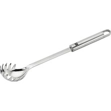 SBN - Store Prime Pro Makarna Kepçesi, Metalik Gri, 18/10 Paslanmaz Çelik, 33 cm