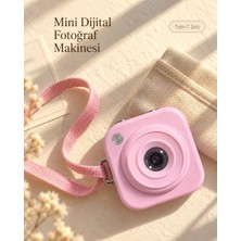 Pembe Renk 2,01 Inç Ekranlı Taşınabilir Mini Dijital Fotoğraf Makinesi Midastech
