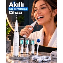 MidasTech Akıllı Diş Temizleme Cihazı 5 Kademeli Ayar Şarjlı Sonic Diş Bakım ve Temizleme Seti Midaste