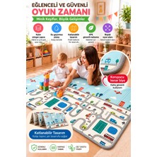 İnfant Hobby My world Premium Çift Taraflı Katlanabilir Oyun Matı (Özel Kenr Biyeli)