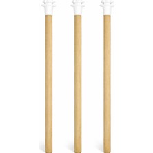 SBN - Store Prime 3'lü Tırtıklı Ahşap Kuş Tüneği 25 cm
