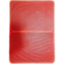 SBN - Store Prime Büyük Boy Elekli Kedi Tuvalet Önü Paspası Katlanabilir 82 x 60 cm Kırmızı
